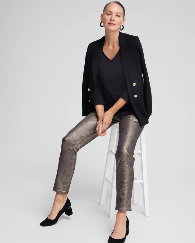 3/4 Sleeve V-Neck Tee - image 2
